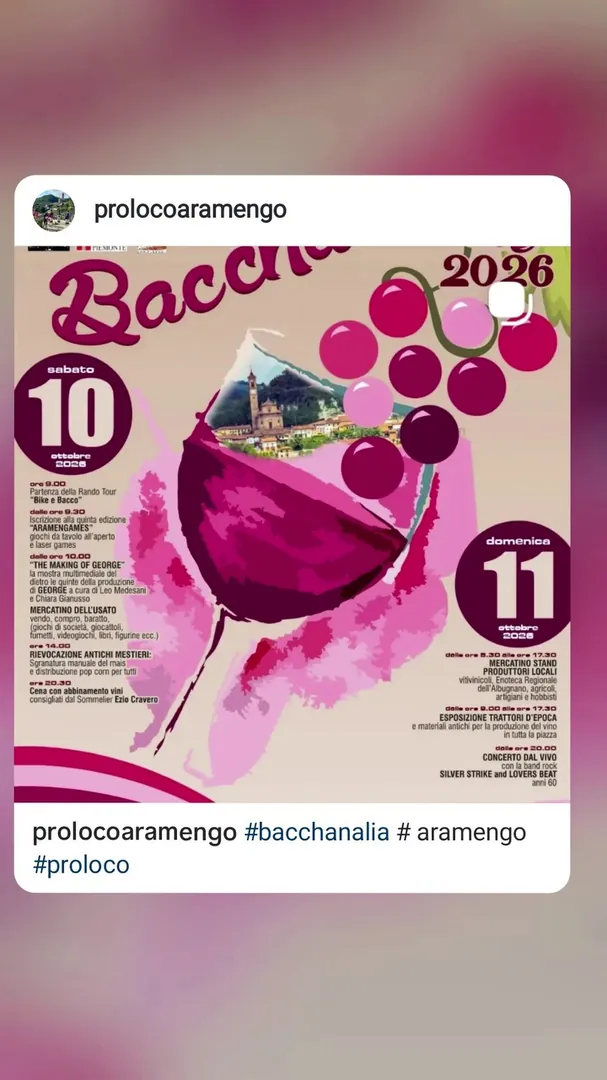 Locandina Bacchanalia 2026