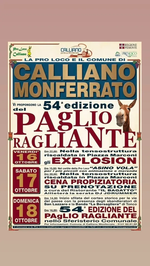 Locandina Paglio Ragliante 54ª Edizione