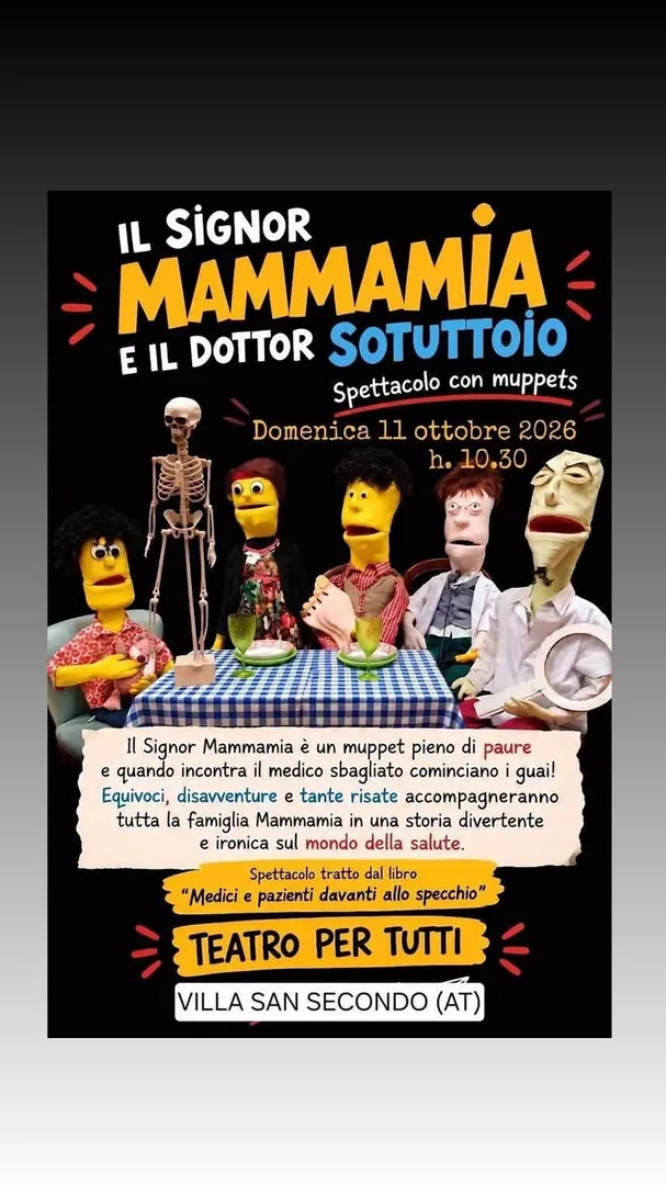 Locandina Il Signor Mammamia e il Dottor Sotuttoio - Spettacolo con muppets
