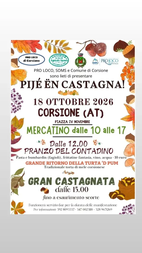 Locandina Pijé ën Castagna!