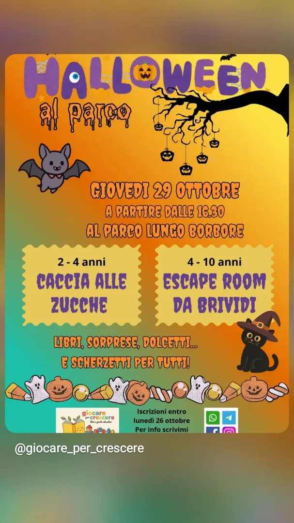 Locandina Halloween al Parco
