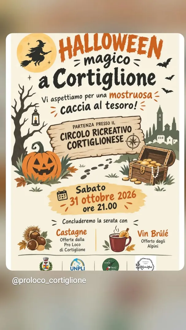 Locandina Halloween Magico a Cortiglione - Caccia al Tesoro