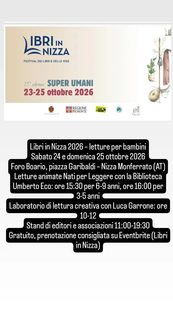 Locandina Libri in Nizza 2026 - Super Umani