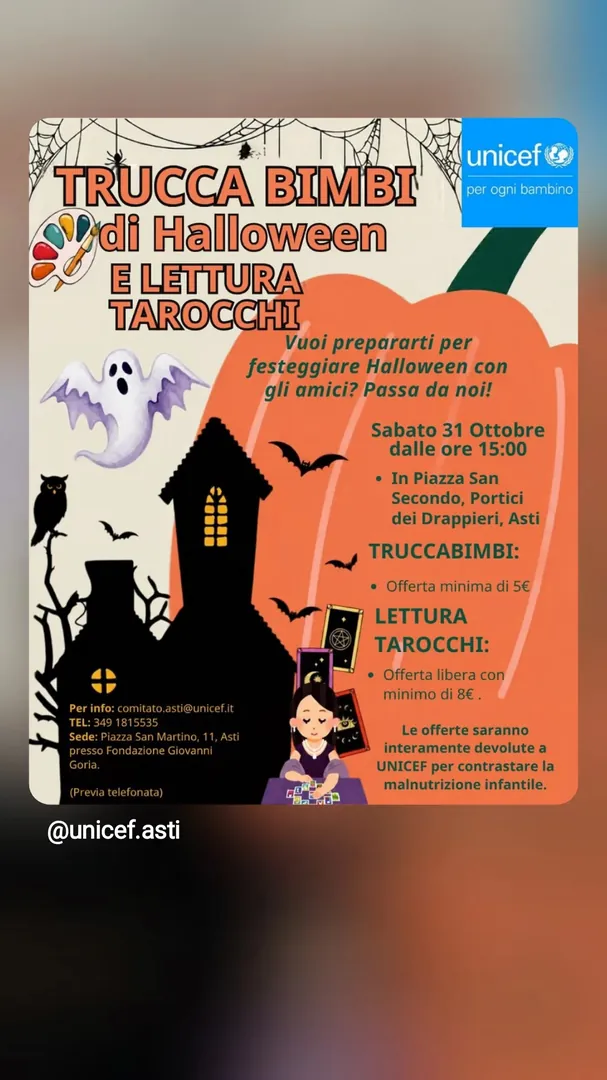 Locandina Trucca Bimbi di Halloween e Lettura Tarocchi