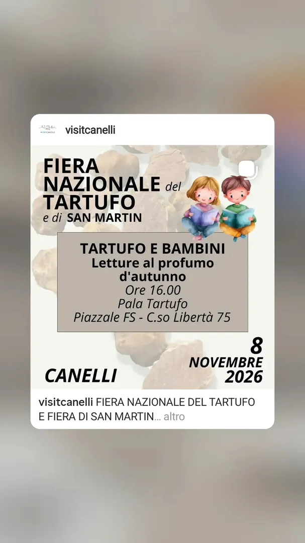 Locandina Fiera Nazionale del Tartufo e di San Martin