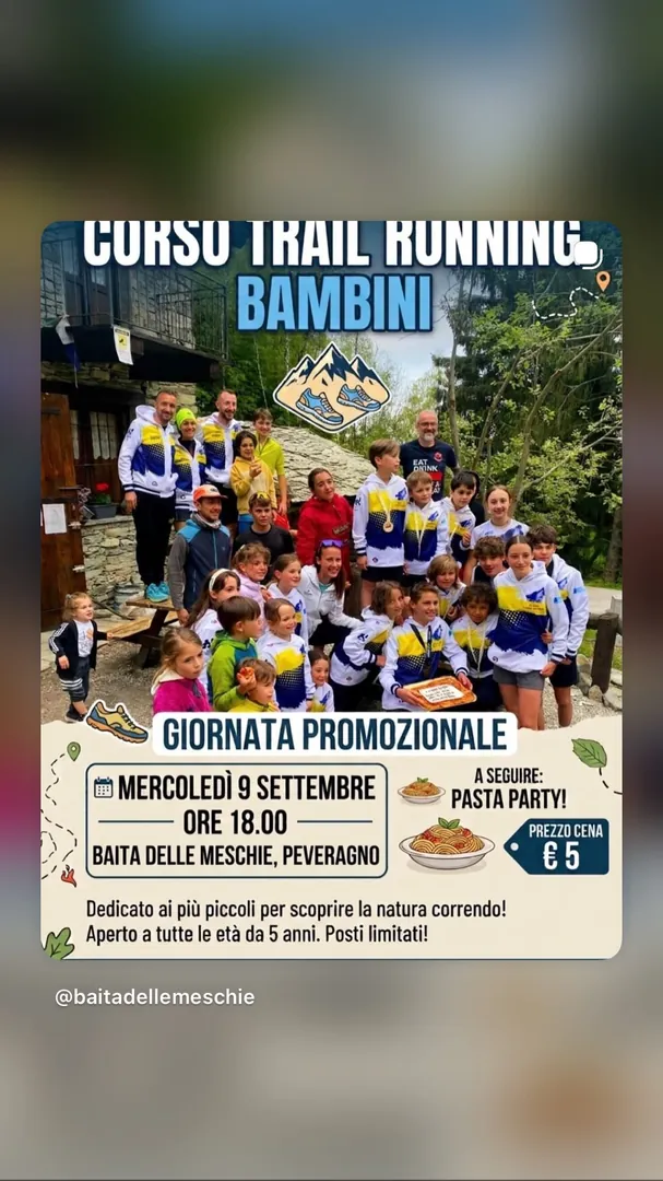 Locandina Corso Trail Running Bambini - Giornata Promozionale