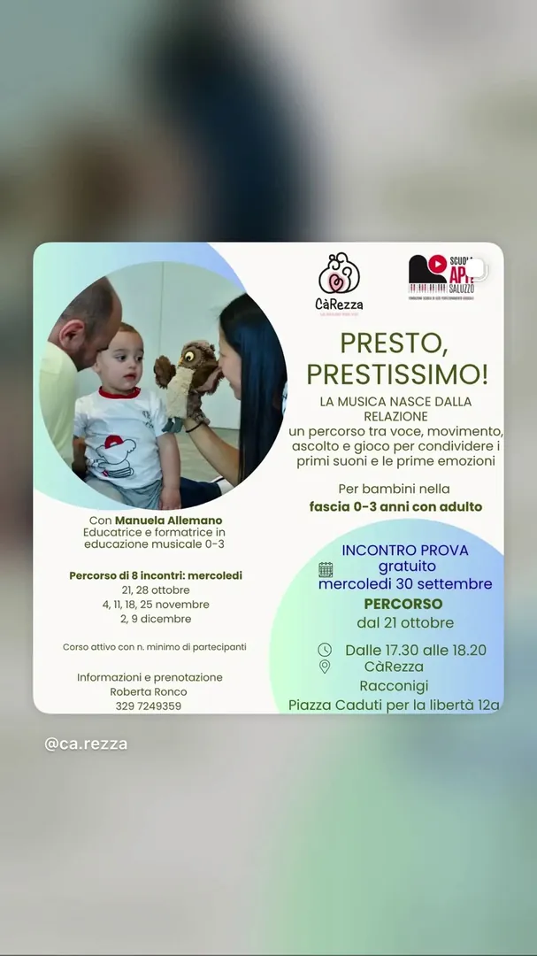 Locandina Presto, Prestissimo! - Incontro Prova Gratuito
