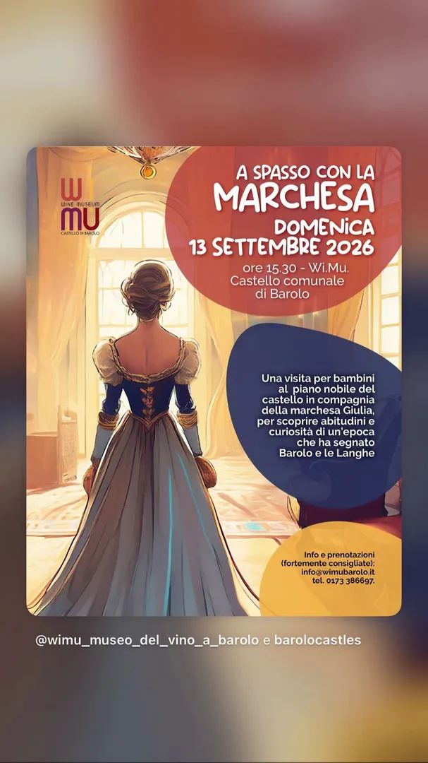 Locandina A Spasso con la Marchesa - Wi.Mu. Castello di Barolo