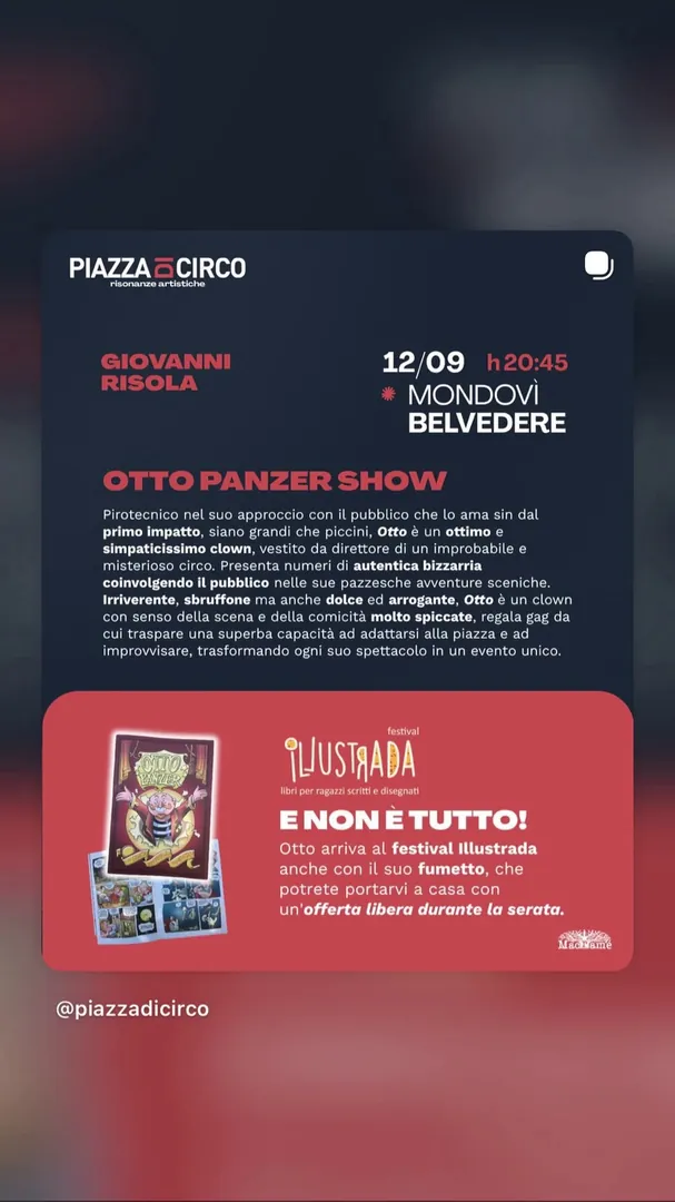 Locandina Otto Panzer Show - Giovanni Risola