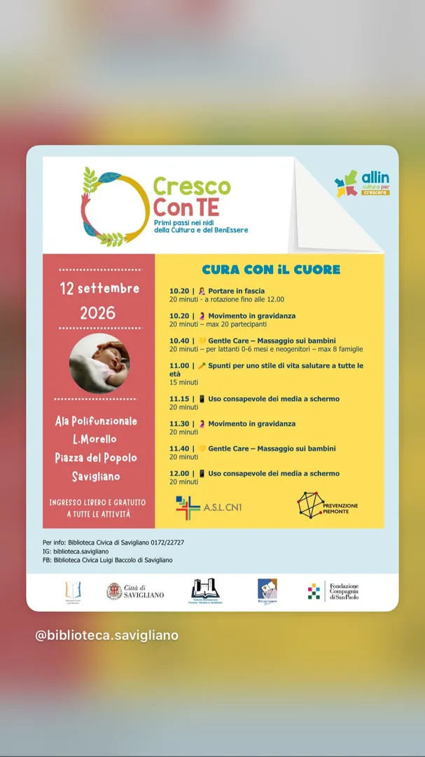 Locandina Cresco Con TE - Cura con il Cuore