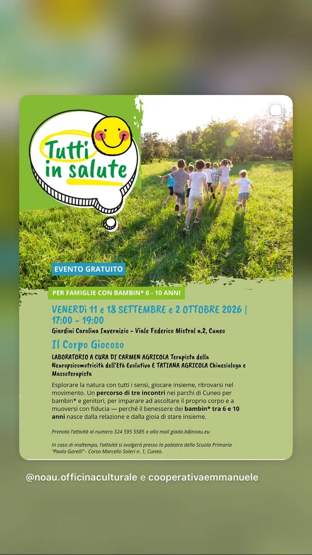 Locandina Il Corpo Giocoso - Tutti in Salute