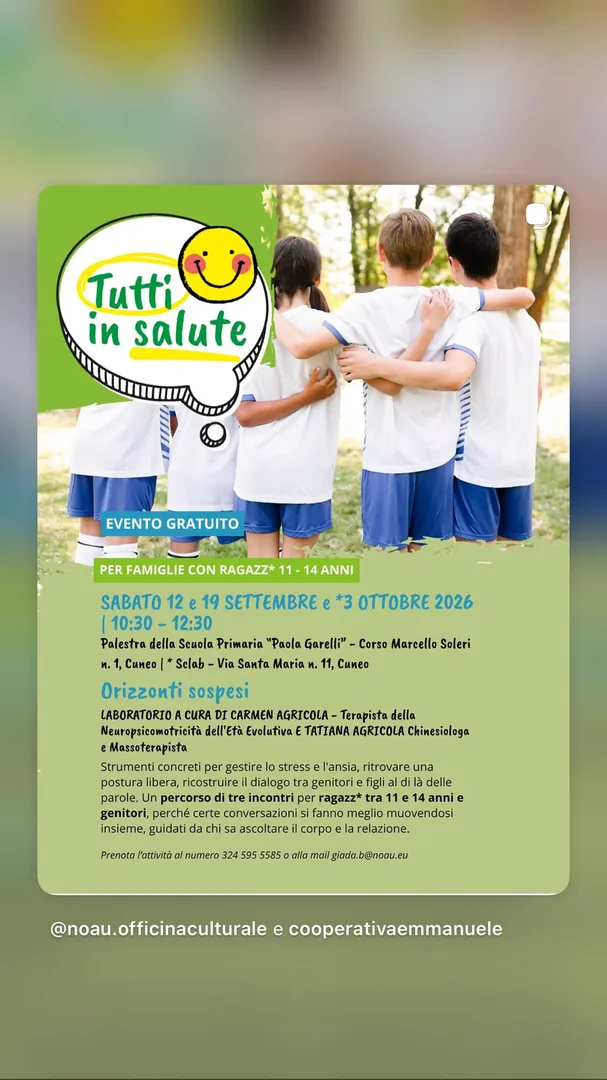 Locandina Orizzonti sospesi - Tutti in salute
