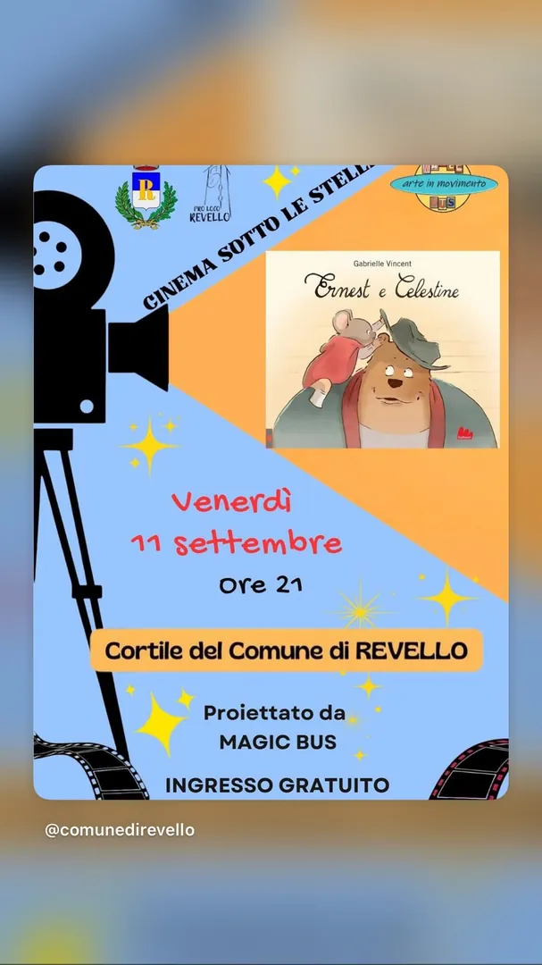 Locandina Ernest e Celestine - Cinema Sotto le Stelle