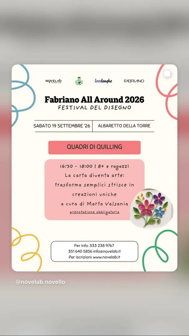 Locandina Fabriano All Around 2026 - Festival del Disegno