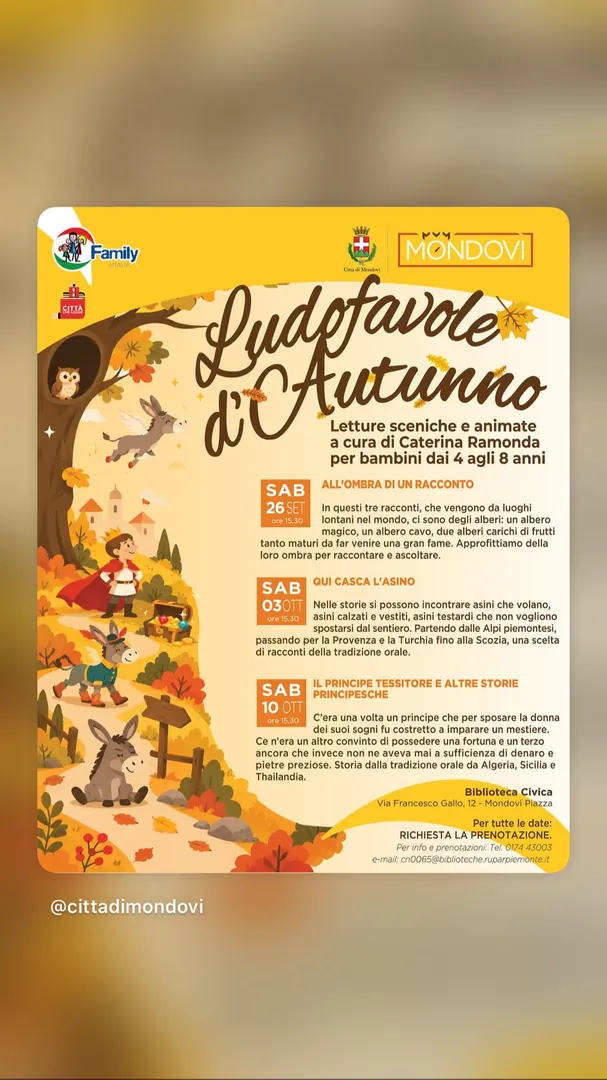 Locandina Il Principe Tessitore e Altre Storie Principesche - Ludofavole d'Autunno