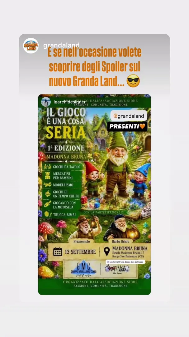 Locandina Il Gioco è una Cosa Seria - 1ª Edizione Madonna Bruna - Associazione SIDHE
