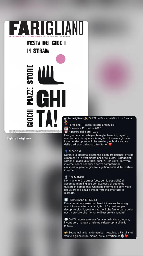 Locandina GHITA! – Festa dei Giochi in Strada