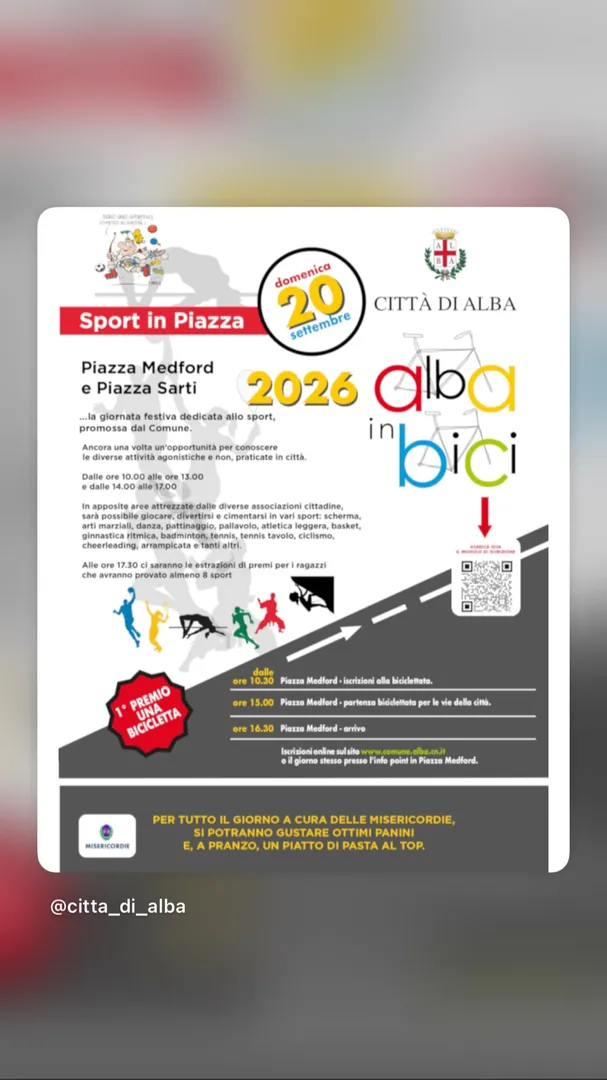 Locandina Alba in Bici 2026