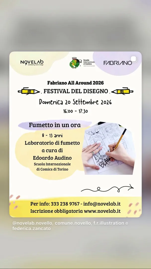 Locandina Fabriano All Around 2026 - Festival del Disegno