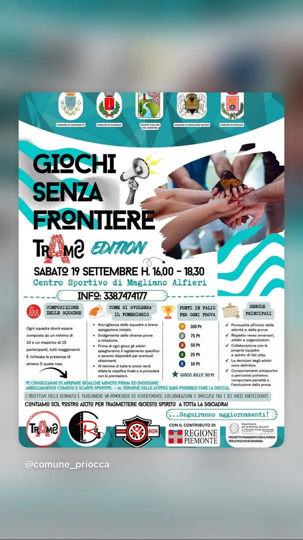Locandina Giochi Senza Frontiere - Trame Edition
