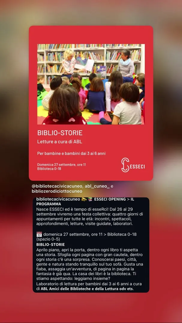 Locandina Biblio-Storie - Letture a cura di ABL