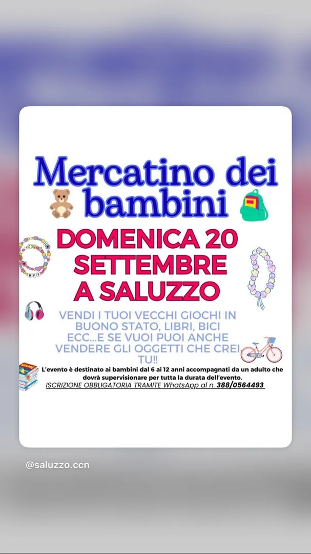 Locandina Mercatino dei bambini