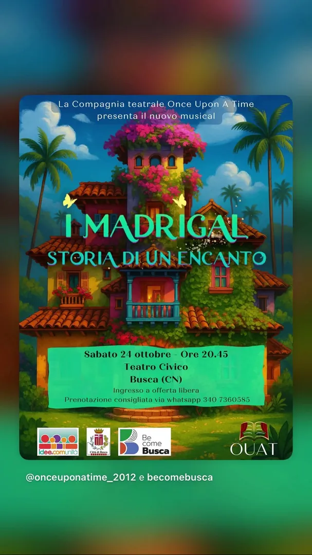Locandina I Madrigal - Storia di un Encanto - Compagnia teatrale Once Upon A Time