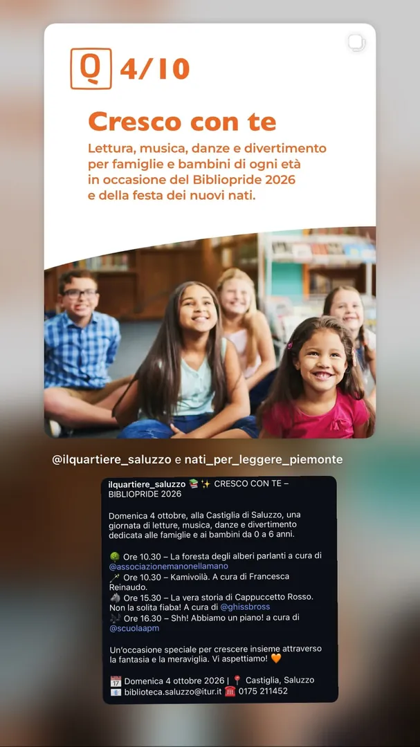 Locandina Cresco con te – Bibliopride 2026