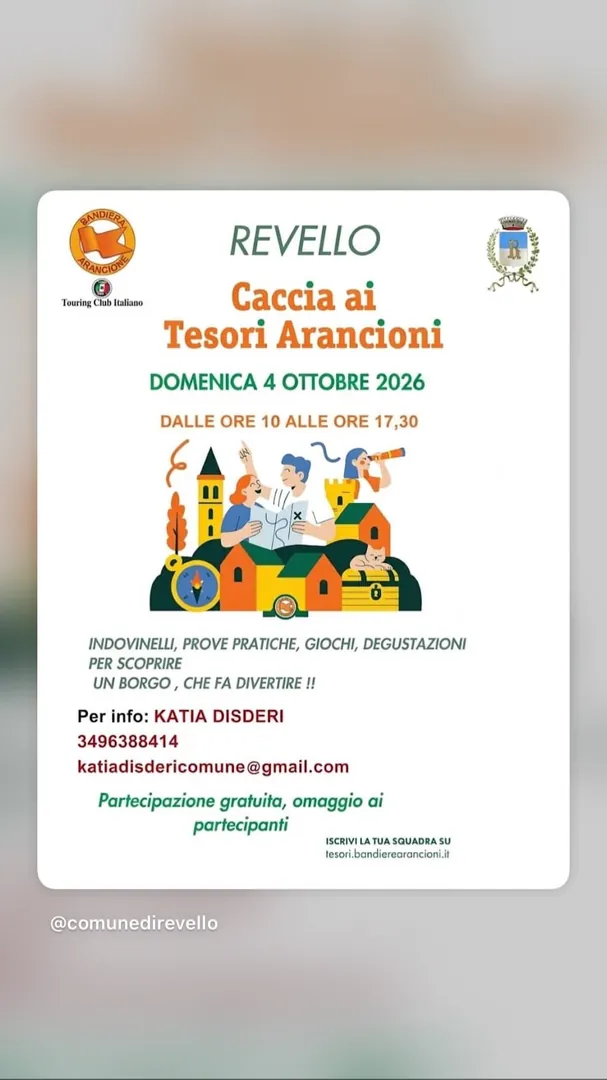 Locandina Caccia ai Tesori Arancioni