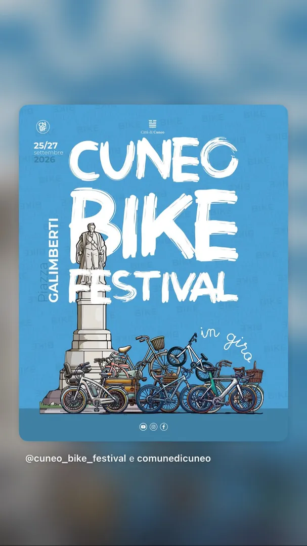 Locandina Cuneo Bike Festival - Città di Cuneo