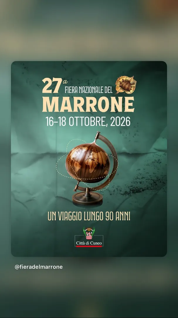 Locandina 27ª Fiera Nazionale del Marrone - Città di Cuneo