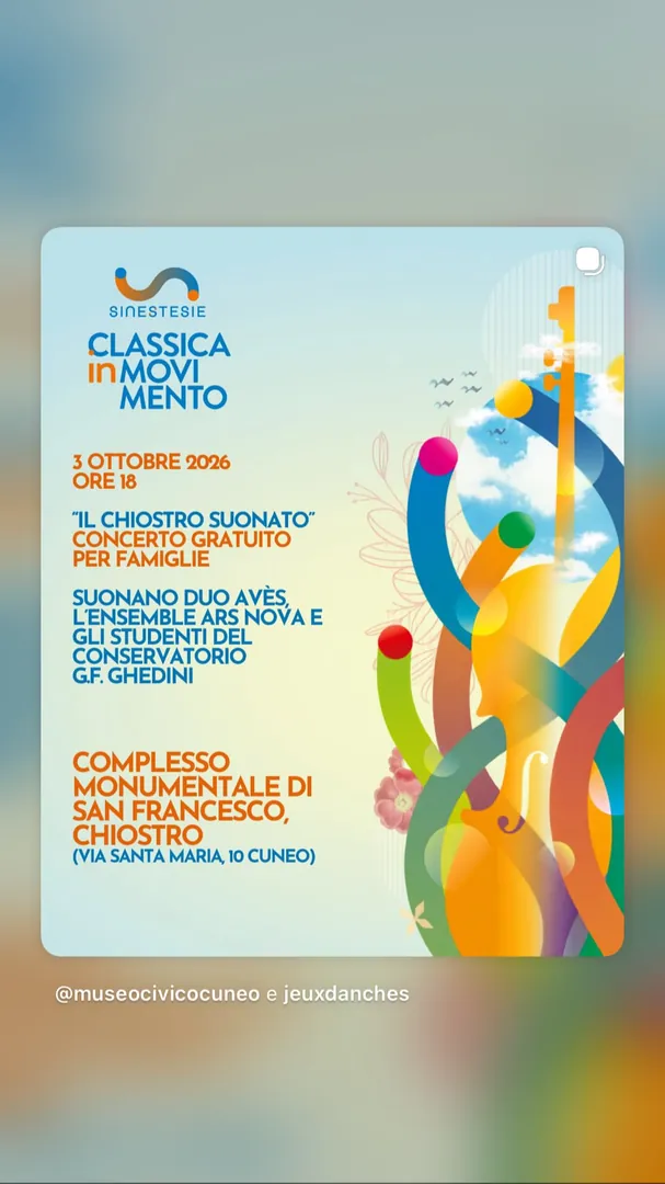 Locandina Il Chiostro Suonato - Concerto per Famiglie
