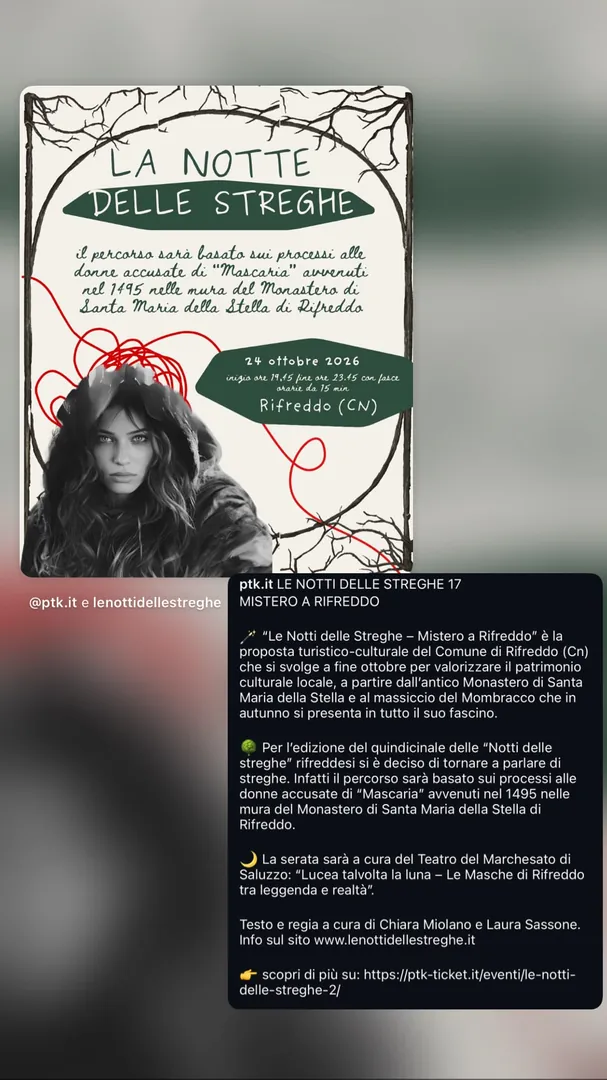 Locandina La Notte delle Streghe - Mistero a Rifreddo