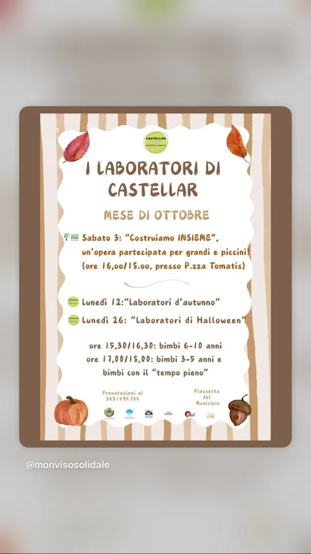 Locandina Laboratori d'autunno - Castellar
