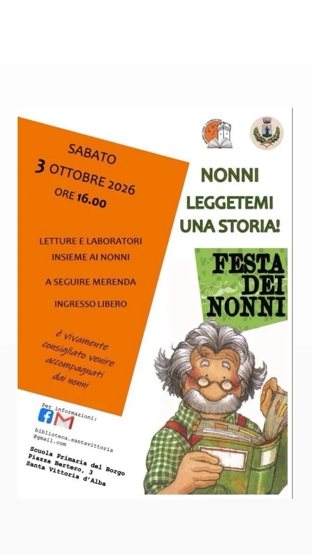 Locandina Nonni Leggetemi una Storia! - Festa dei Nonni