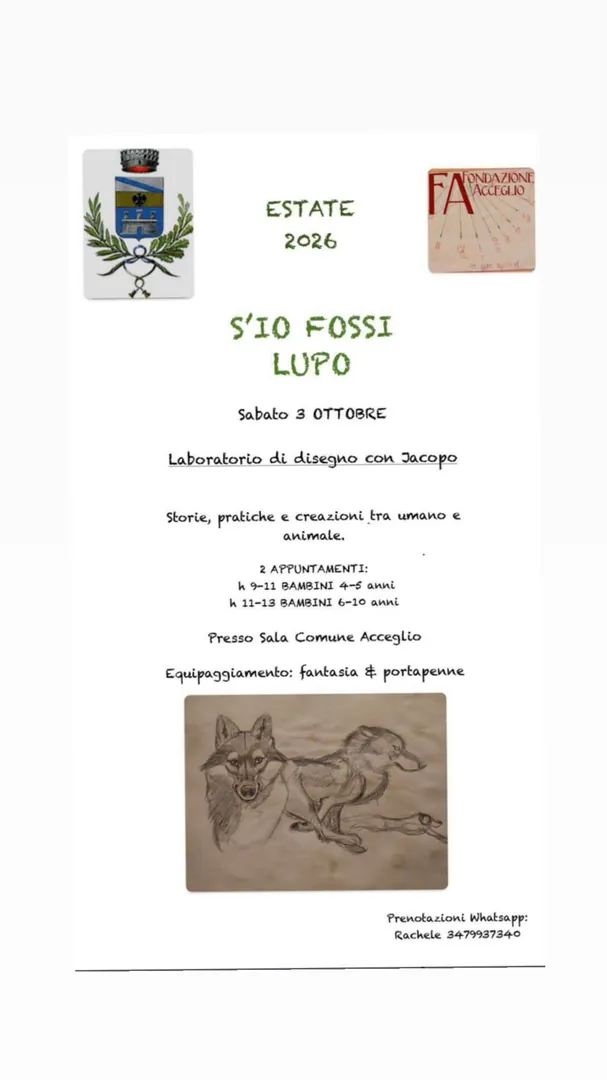 Locandina S'io Fossi Lupo