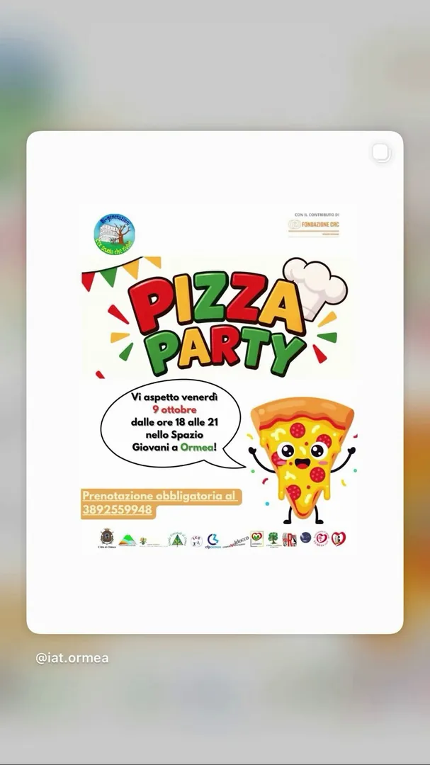 Locandina Pizza Party