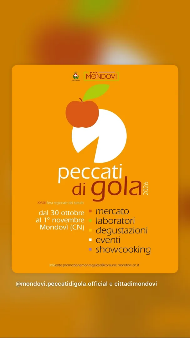 Locandina Peccati di Gola 2026 - XXVIII Fiera Regionale del Tartufo