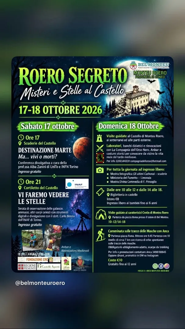 Locandina Roero Segreto - Misteri e Stelle al Castello