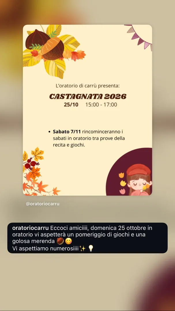 Locandina Sabati in oratorio - prove della recita e giochi