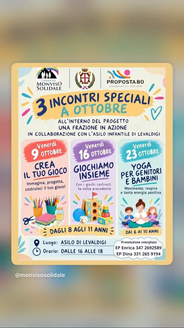 Locandina Crea il Tuo Gioco - Consorzio Monviso Solidale / Proposta 80