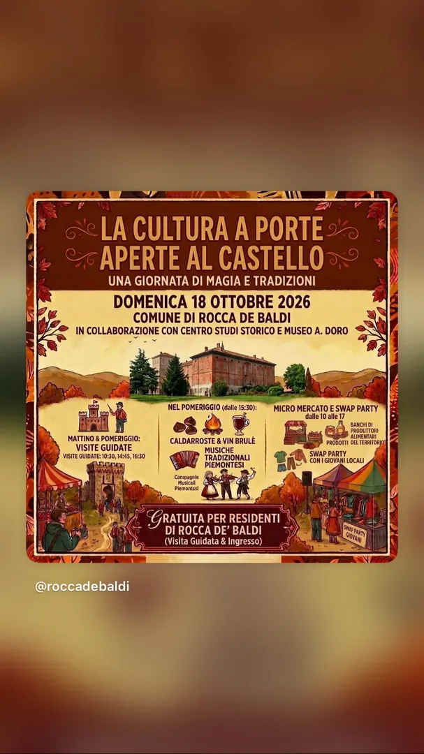 Locandina La Cultura a Porte Aperte al Castello