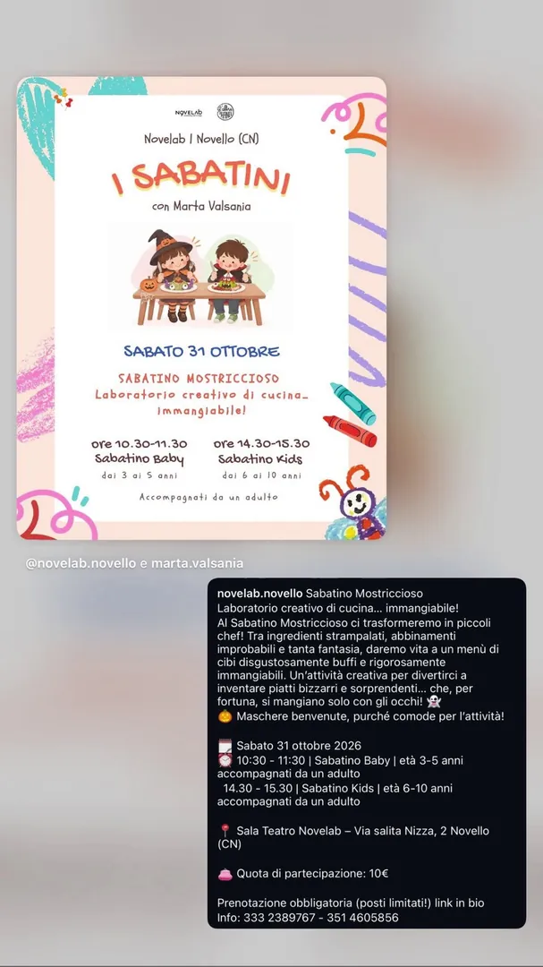 Locandina I Sabatini con Marta Valsania