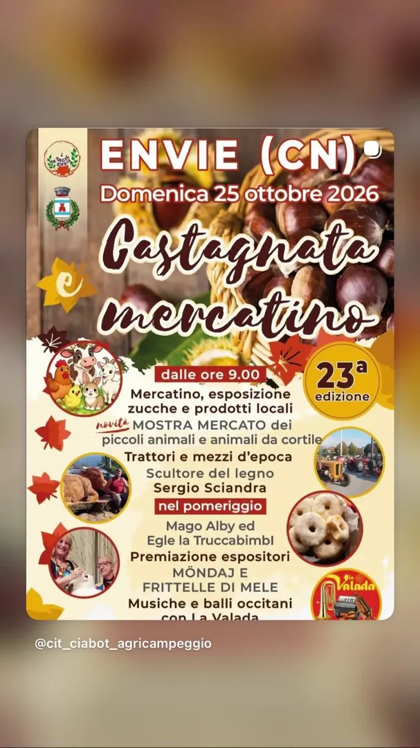 Locandina Castagnata Mercatino - 23ª edizione