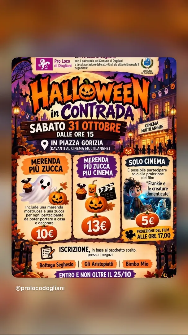 Locandina Halloween in Contrada