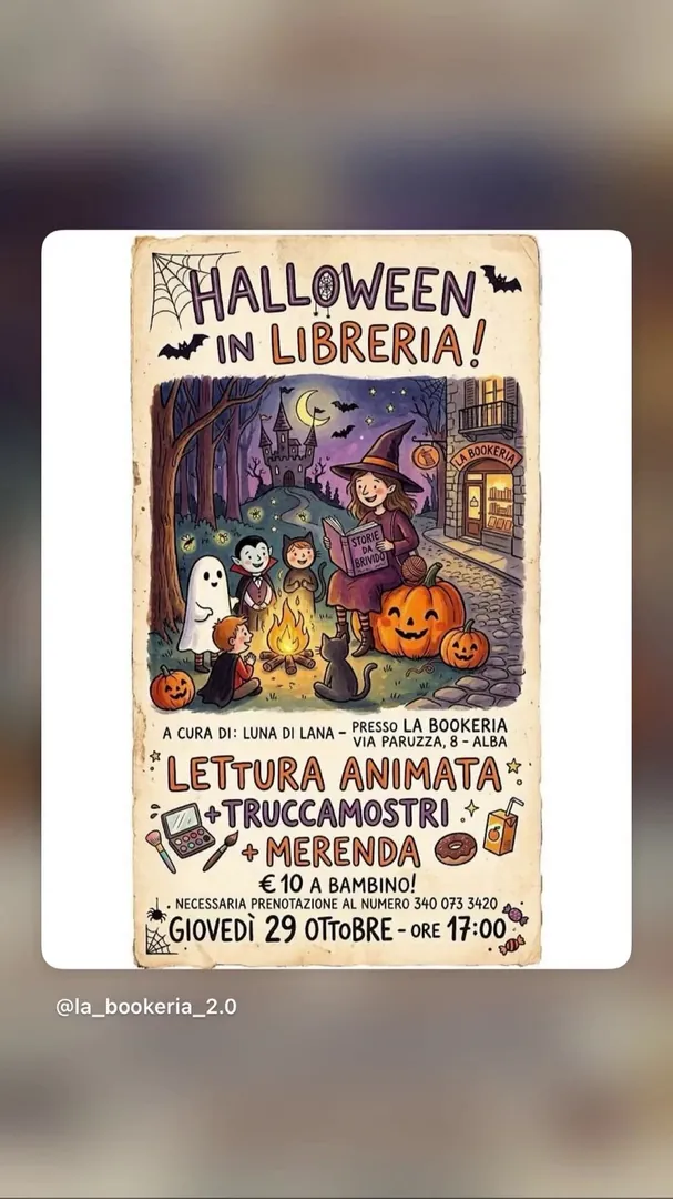 Locandina Halloween in Libreria! - La Bookeria