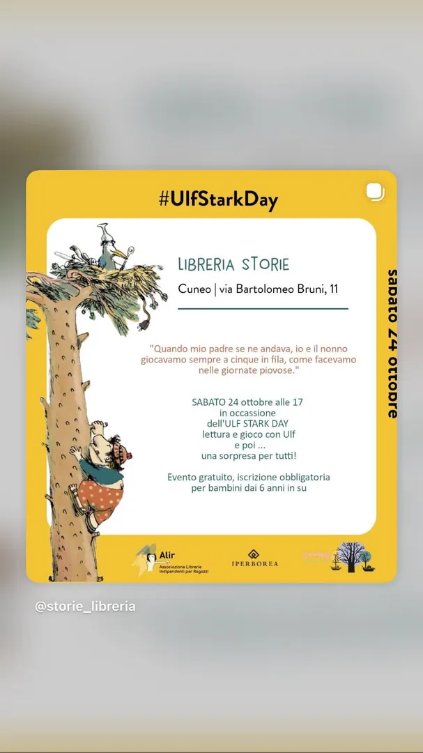 Locandina Ulf Stark Day - Libreria Storie
