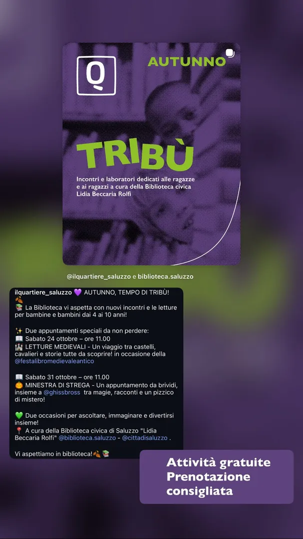 Locandina Letture Medievali - Tribù Autunno