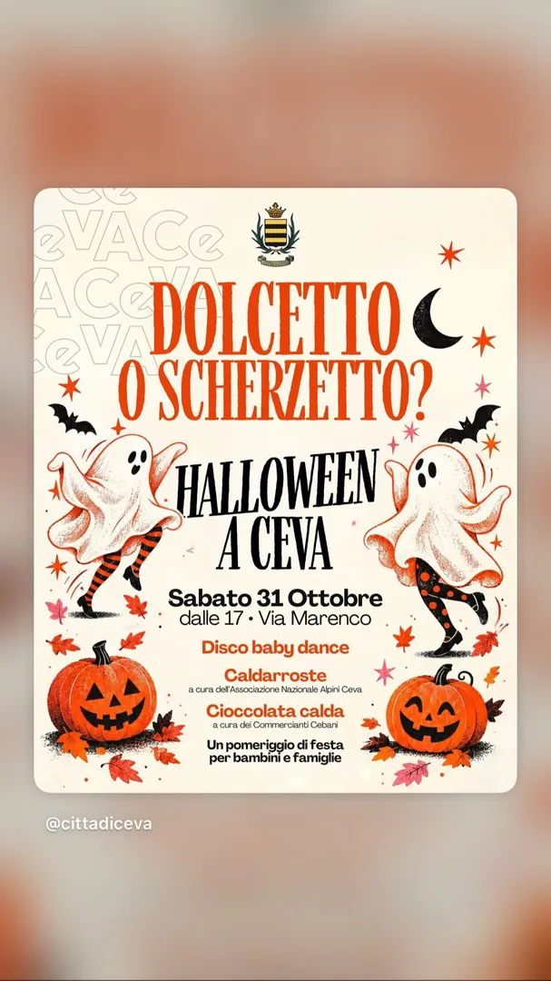 Locandina Halloween a Ceva - Dolcetto o Scherzetto?