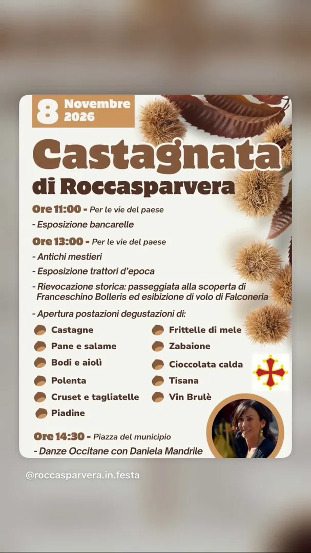Locandina Castagnata di Roccasparvera